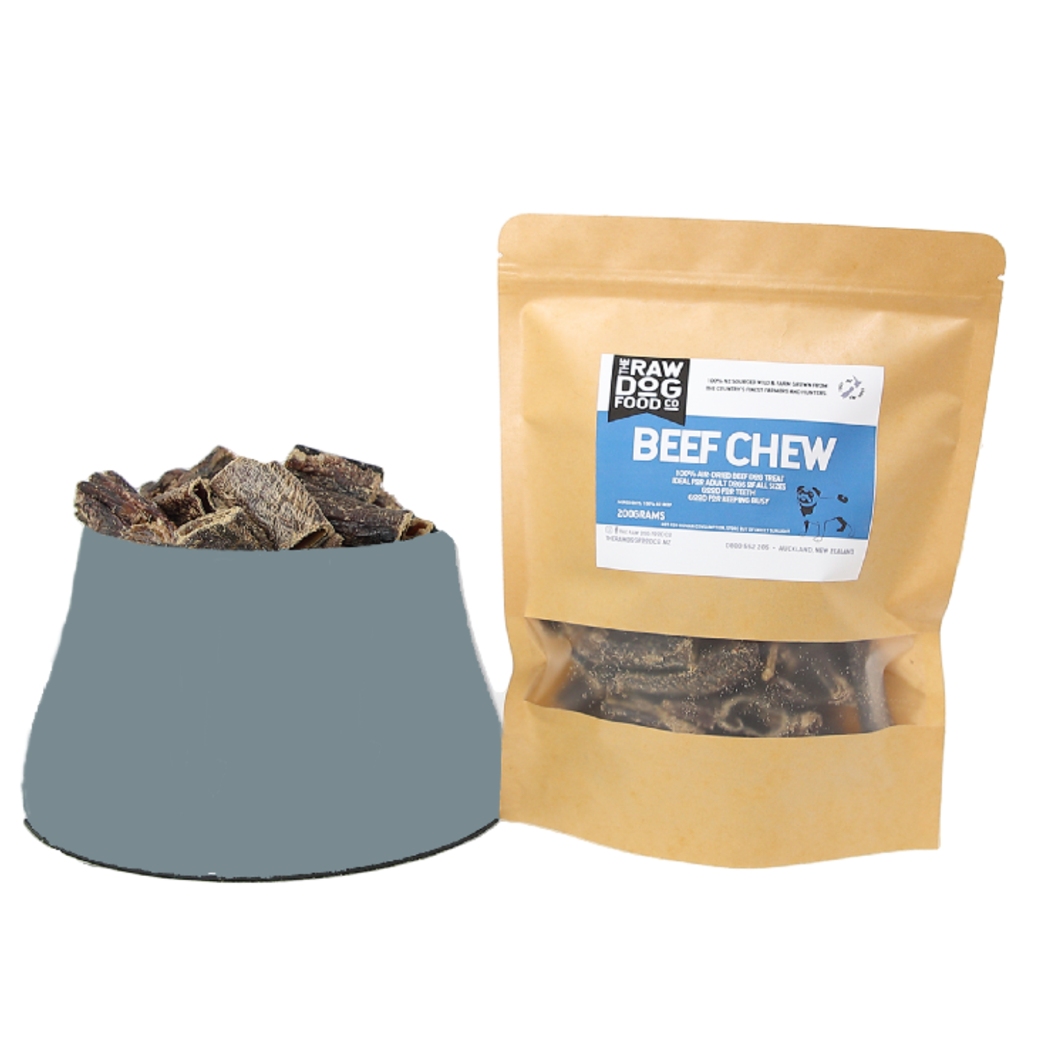The Raw Dog Food Co Air Dried Beef Weasand: High In Protein & Low In Fat