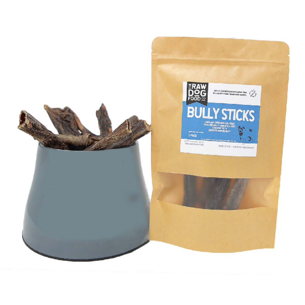 The Raw Dog Food Co Air Dried Beef Bully Sticks: A Great Chew! - 5 Pack