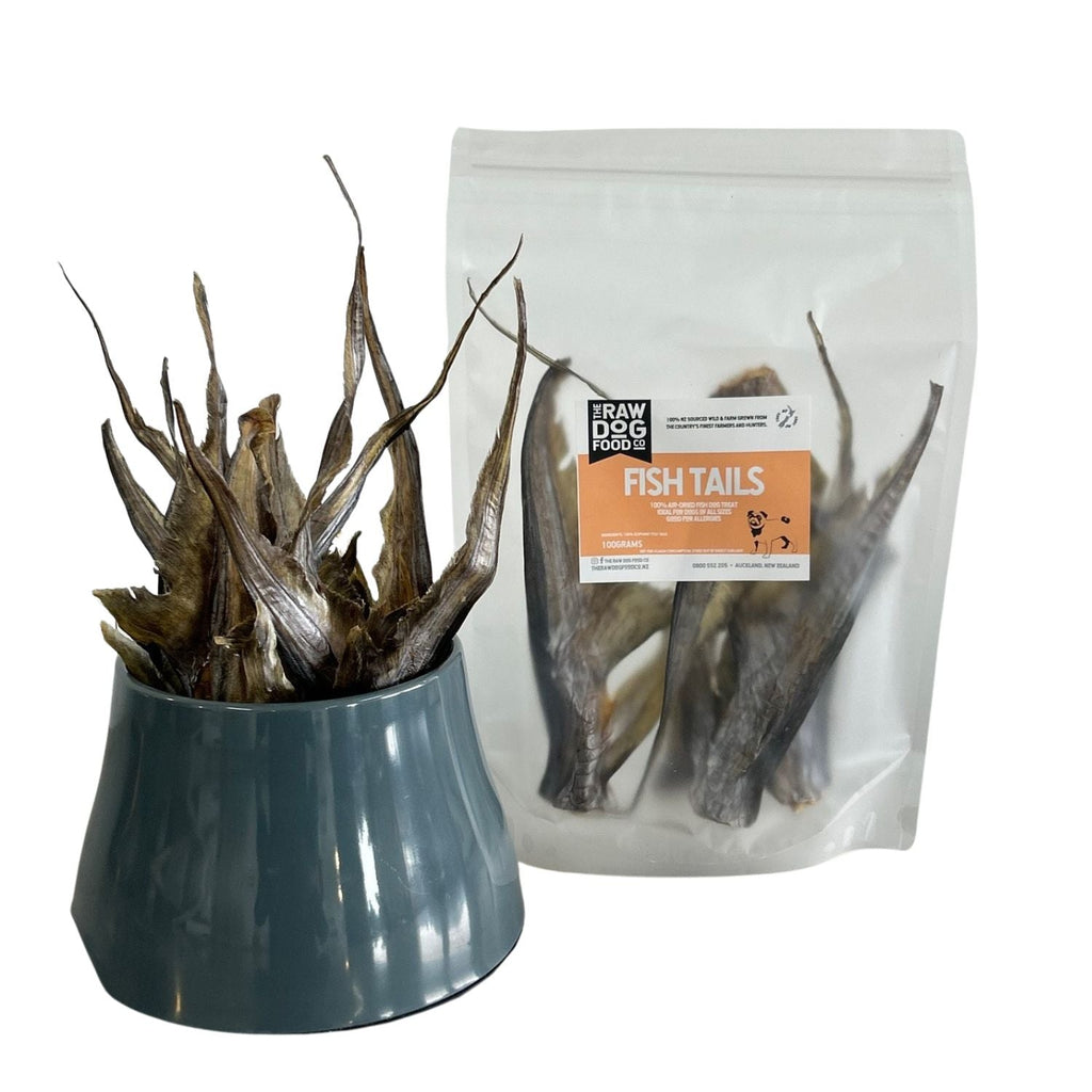 The Raw Dog Food Co Air-Dried Fish Tails: Omega 3 Treats for Pets