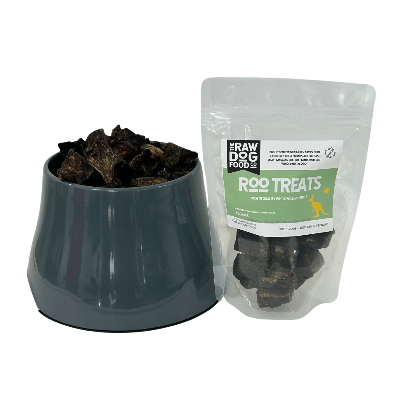 The Raw Dog Food Co Kangaroo Treats: Meat & Organ Bites