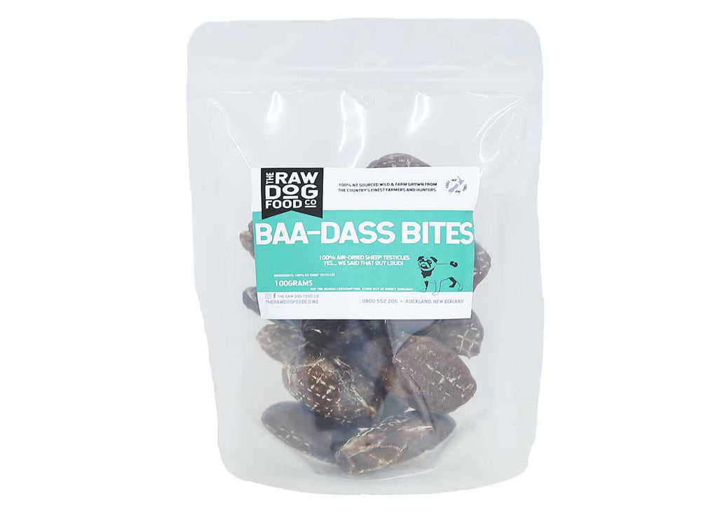 The Raw Dog Food Co Air-Dried Baa-Dass Bites: High Protein Snack Your Dog Will Love