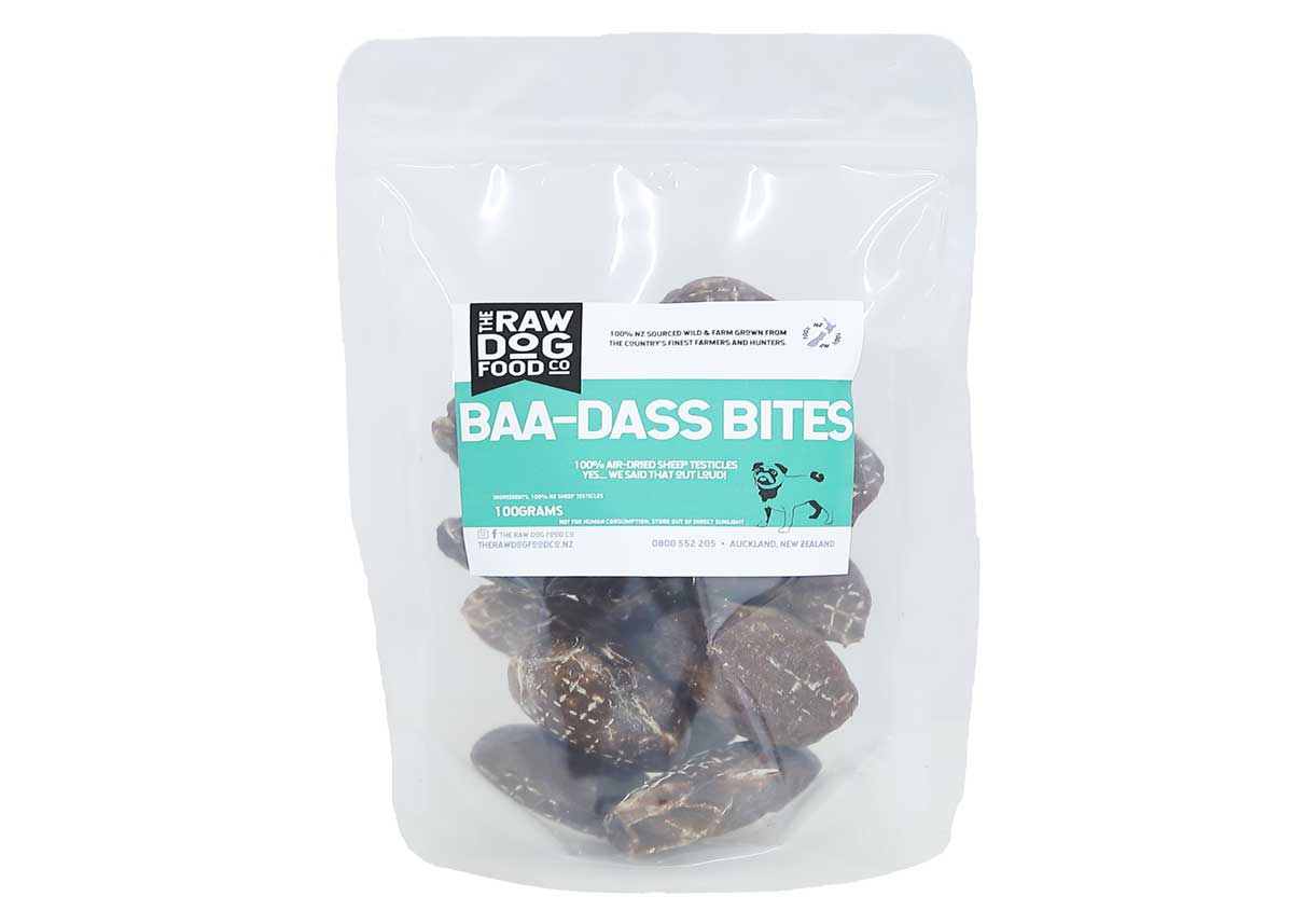 The Raw Dog Food Co Air-Dried Baa-Dass Bites: High Protein Snack Your Dog Will Love